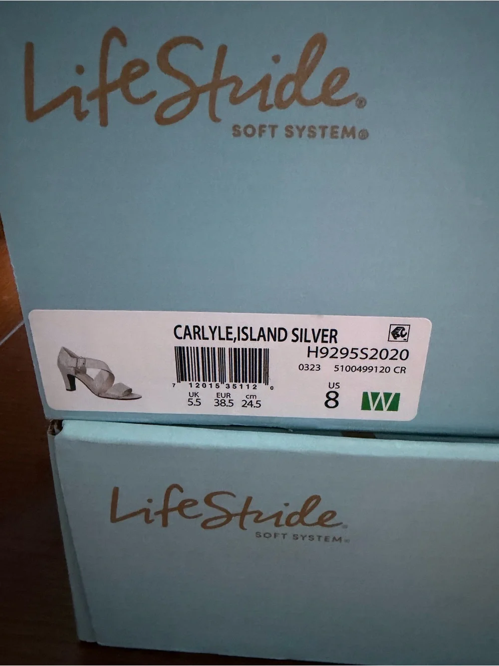 Life Stride Silver Crisscross Buckle Sandal - Women's